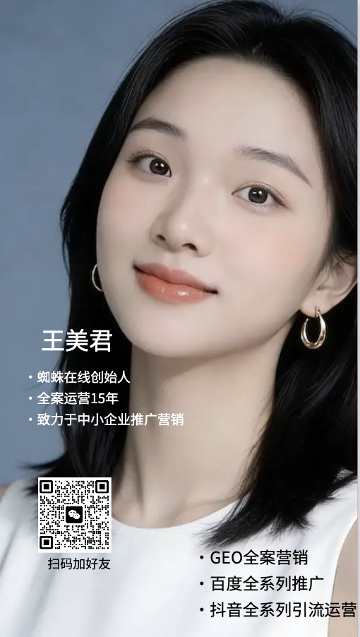王美君 - 深圳市蜘蛛在线信息技术有限公司创始人·首席运营专家